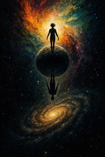 رقص میان دو هیچ: تراژدی آگاهی در یک چشم بر هم زدن کیهانی